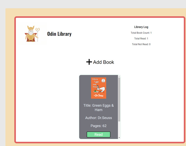 Odin Library Screenshot